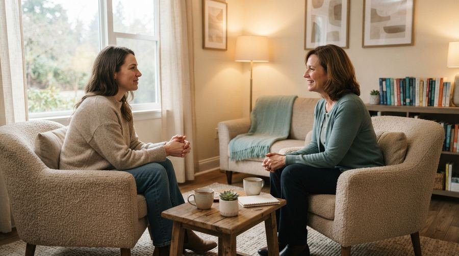 Doctor consulting with a patient about women's health services