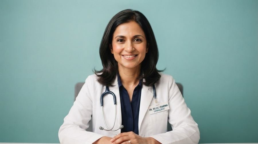 Portrait of Dr. Priya Nair, Pediatrics physician at Nova Clinic